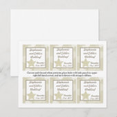 Favor Labels Kerststerren Feestdagenkaart (Voorkant / Achterkant)