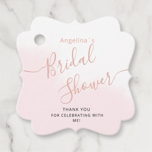 Favor-labels voor een bruidsfeest. bedankjes labels (Voorkant)