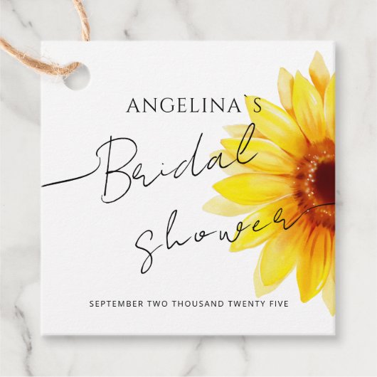 Favor-labels voor een bruidsfeest. bedankjes labels (Voorkant)