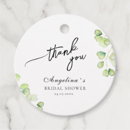 Favor-labels voor een bruidsfeest. bedankjes labels