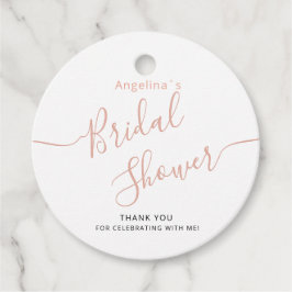 Favor-labels voor een bruidsfeest. bedankjes labels