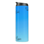 Favor of God (Blue Gradient) Thermal Tumbler Thermosbeker (Geroteerd rechts)