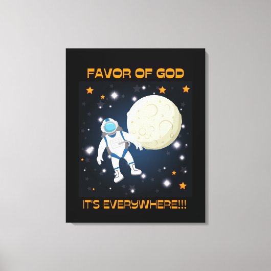 Favor of God Canvas print "Het is overal!!!" (Voorkant)