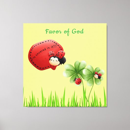 Favor of God Canvas Print "Ik ben er bedekt!!!"#2 (Voorkant)