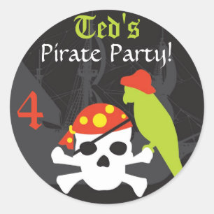 Favor Sticker - Pirate