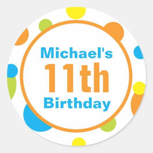 Favor Sticker - Splashing Fun in the Sun (Voorkant)