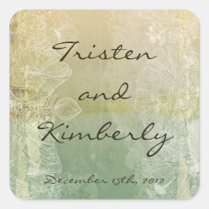 Favor Stickers  Floral Antiek Victoriaans