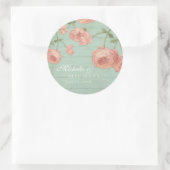 Favor Stickers Vrijgezellenfeest Blush Peach Roos  (Tas)