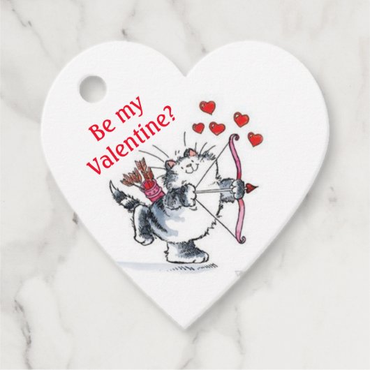 Favor Tag - Be my Valentine? Bedankjes Labels (Voorkant)