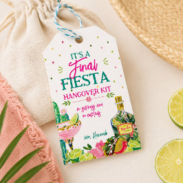 Favor Tag Eindfeest Hangover Kit Cadeaulabel