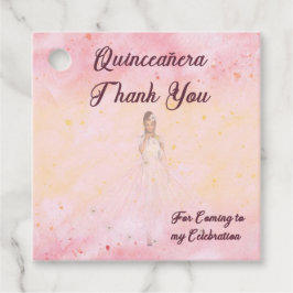 Favor Tag for Quinceanera Bedankjes Labels