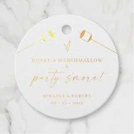Favor Tag Label Folie S'mores Kit Bruiloft Feest