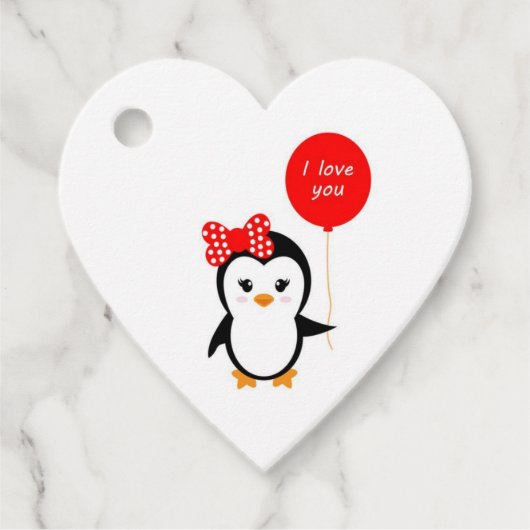 Favor Tag met pinguïn Bedankjes Labels (Voorkant)