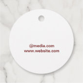Favor Tags Bedankjes Labels (Achterkant)