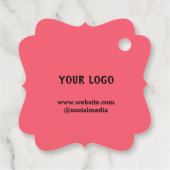 Favor Tags Bedankjes Labels (Achterkant)