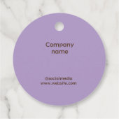 Favor Tags Bedankjes Labels (Achterkant)