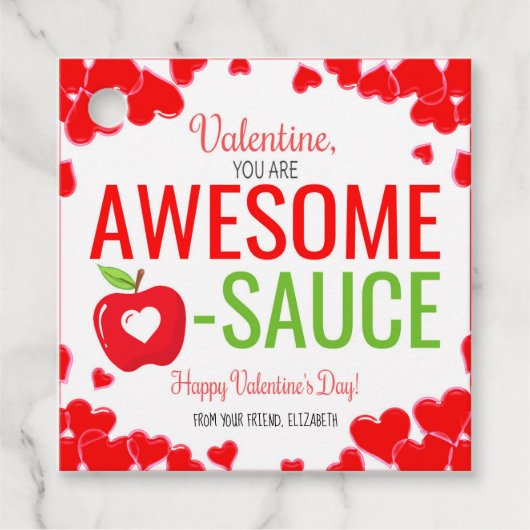 Favor Tags Bedankjes Labels (Voorkant)