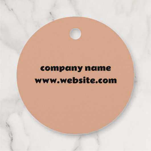 Favor Tags Bedankjes Labels (Achterkant)