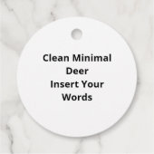 Favor Tags Bedankjes Labels (Achterkant)