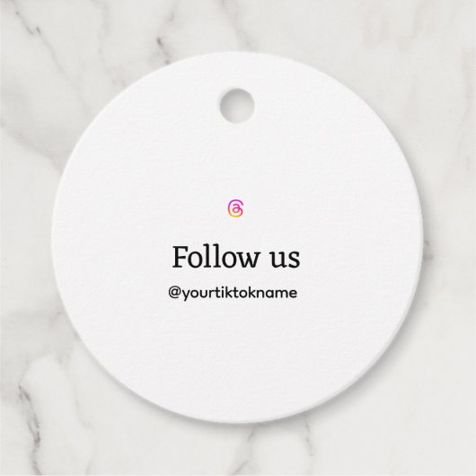 Favor Tags Bedankjes Labels (Voorkant)