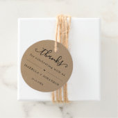 Favor Tags Bedankt Bedankjes Labels (In situ)