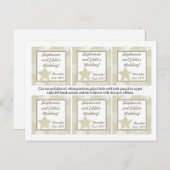 Favor Tags Kerststerren Feestdagenkaart (Voorkant / Achterkant)