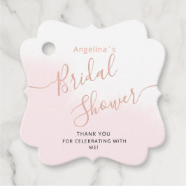 Favor Tags voor een bruidsfeest. Bedankjes Labels