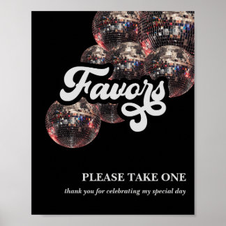 Favor teken Disco Bal Feest Decoratie Jaren 70