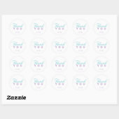 Favor van de Partij Dank u Sticker, Baby shower Ronde Sticker (Vel)