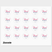Favor van de Partij Dank u Sticker, Baby shower Ronde Sticker (Vel)