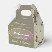 Favor voor fijne Floral Wedding Bedankdoosjes (Achterkant)