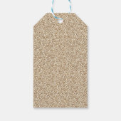 Favor voor meisjes herten babyshower cadeaulabel (Achterkant)