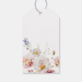 Favor voor Wildflower Girl Baby Shower Cadeaulabel (Achterkant)