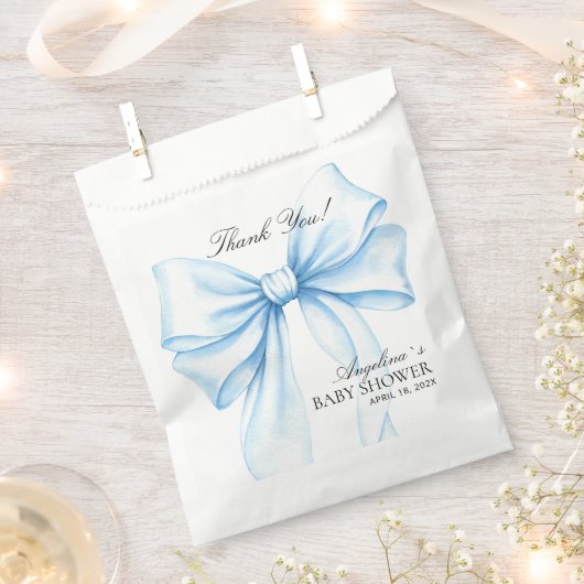 Favor Zakje bedankt Baby Shower. (Geknipt)