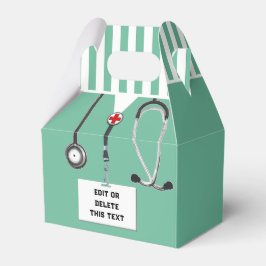 Favorbox voor afstuderen van verpleegkundige schoo bedankdoosjes