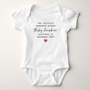 Favoriet Beantwoord Gebed Baby Naam Romper