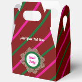 Favoriet Box 5 Bourgogne(Roze Groen) RFPMDesigns©️ Bedankdoosjes (Open)