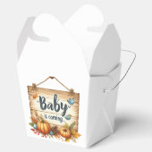 Favoriet Box-Autumn Baby shower Favoriet Box Bedankdoosjes (Geopend)