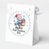 Favoriet Box-Baby's Eerste Kerstgunstboxen Bedankdoosjes (Achterkant)