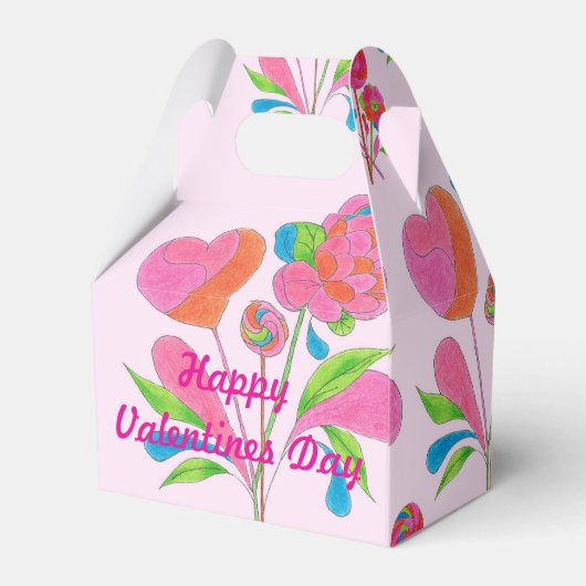 Favoriet Box Lollipop Flower Bedankdoosjes (Achterkant)