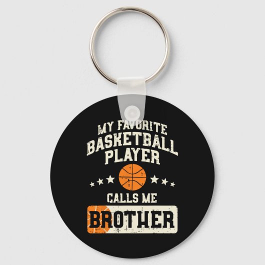 Favoriet Bysketbyll Speler Broer Familie Byller B Sleutelhanger (Voorkant)
