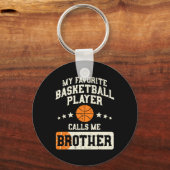 Favoriet Bysketbyll Speler Broer Familie Byller B Sleutelhanger (Voorkant)