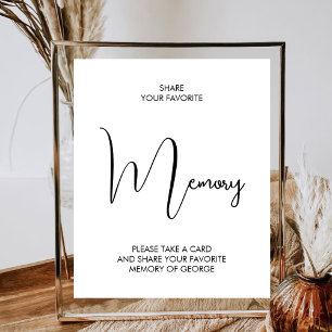 Favoriet Geheugen Memorial Keepsake begrafenis Mod Poster