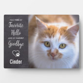 Favoriet Hallo Moeilijkste Vaarwel Op Maat Gemaakt Fotoplaat (voorkant)