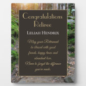 Favoriet! Het cadeautje van Retiree Plaque Fotoplaat (Voorkant)