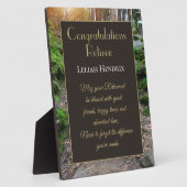Favoriet! Het cadeautje van Retiree Plaque Fotoplaat (Zijkant)