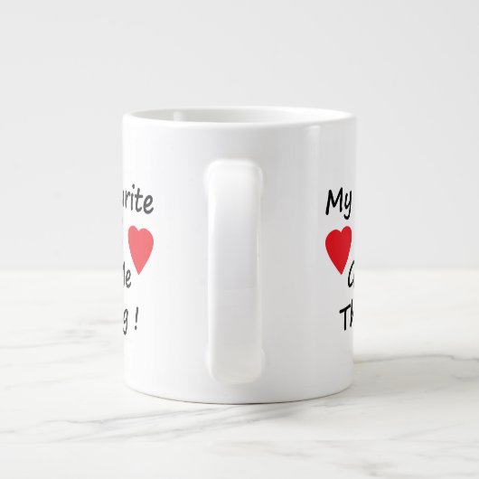 Favoriet kind grote koffiekop (Achterkant)