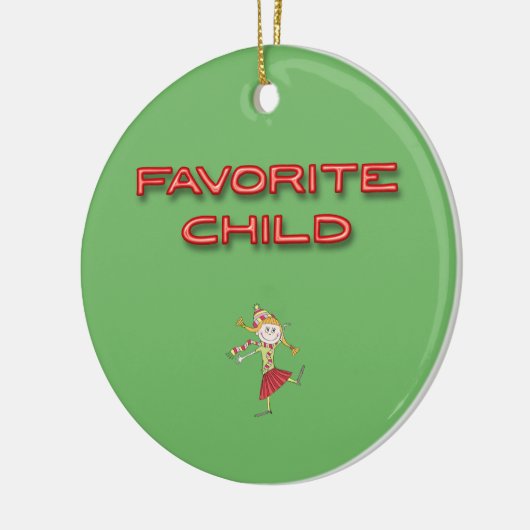 Favoriet kind keramisch ornament (Links)