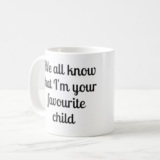 Favoriet kind koffiemok (Voorkant links)