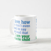 Favoriet kind koffiemok (Voorkant links)